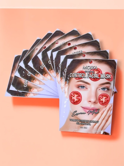 MOIKA Rajčatová pleťová maska v plátýnku kontrolující sekreci kožního mazu