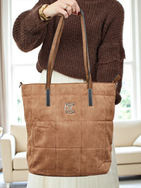 Dámská shopper kabelka Caryenne z eko semiše