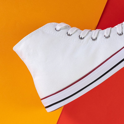 Високі чоловічі кеди білого кольору Huliwer