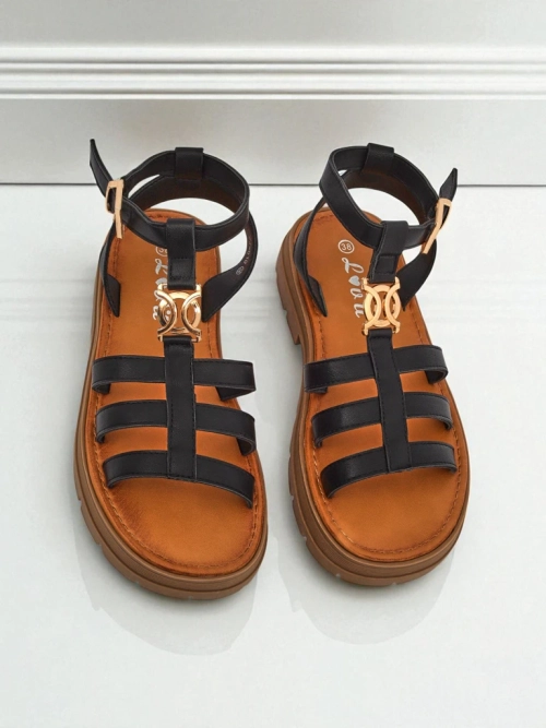 Royalfashion Жіночі сандалі-гладіатори Golden Livia