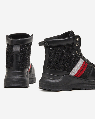 OUTLET Чорні жіночі спортивні кросівки від Hasmali - Footwear