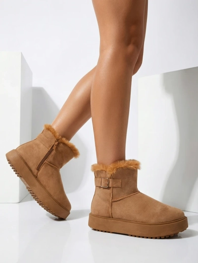 Royalfashion Krátké dámské boty a'la sněhule Aurelia Classico