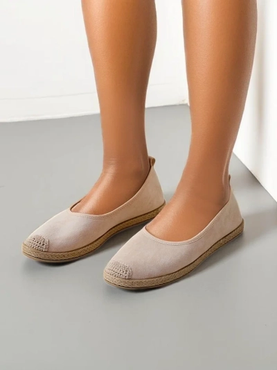 Royalfashion Dámské espadrilky z eko semiše Aroles