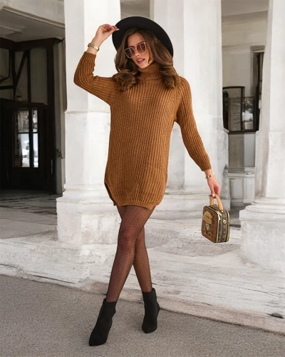 Royalfashion Довгий жіночий светр з водолазкою