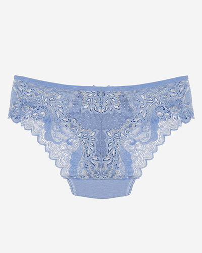 Жіночі мереживні трусики сині - Нижня білизна