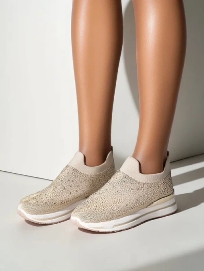 Royalfashion dámské sportovní boty na slip-on z textilu Terrifa