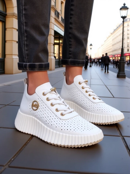 Royalfashion Жіночі перфоровані спортивні кросівки Jovenes