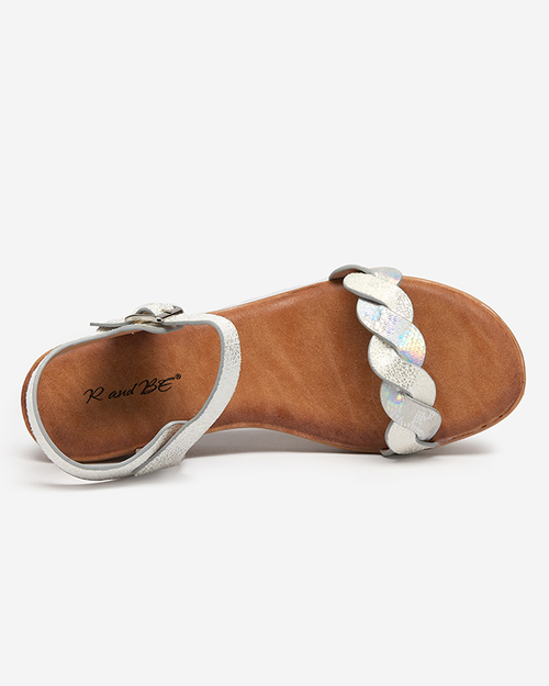 Срібні жіночі босоніжки Neluna