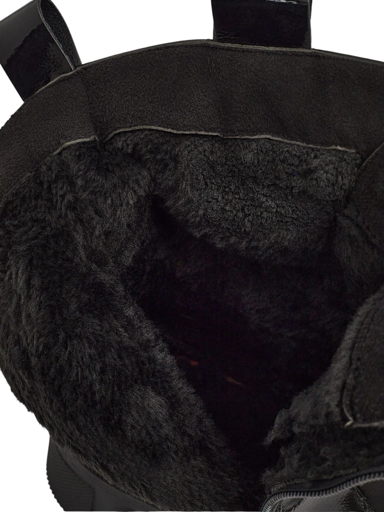 Lakované šněrovací dámské boty Kalen