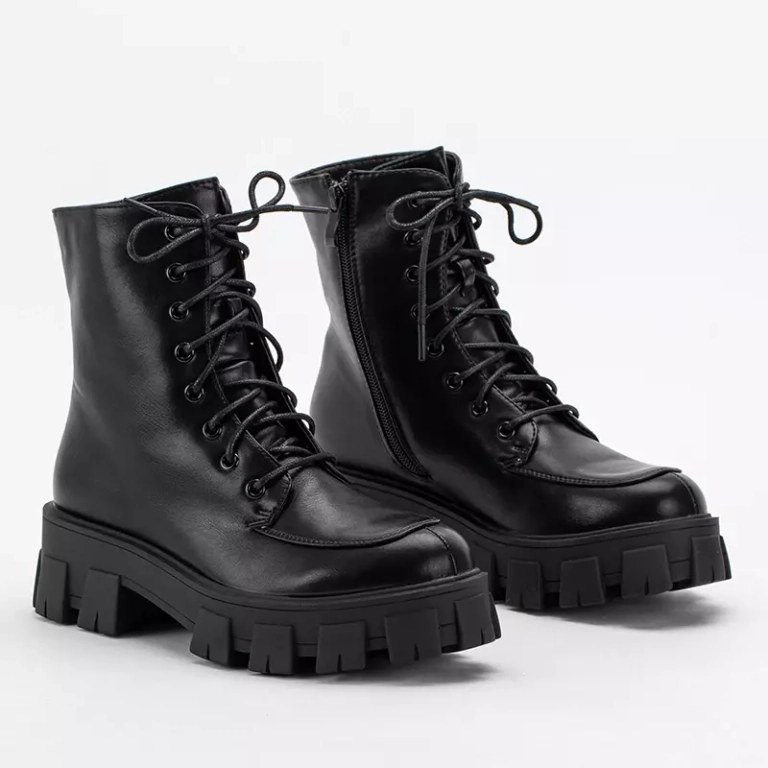 OUTLET Černé dámské kabelky na plochém podpatku Sinila - Obuv