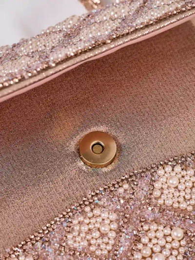 Royalfashion Невелика жіноча сумочка з цирконіями та перлинами