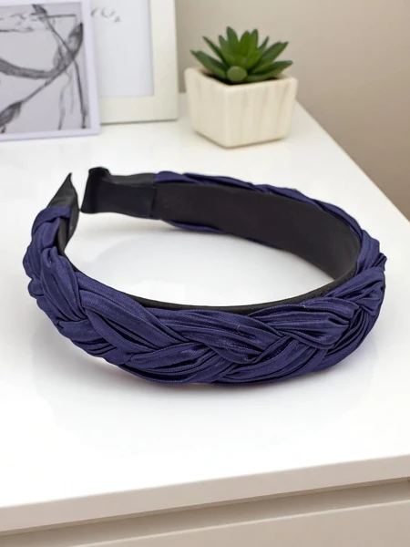 Royalfashion Pletená krepovaná čelenka do vlasů Nina