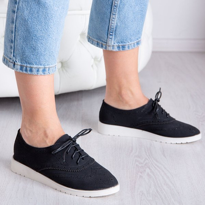 Černé boty na platformě Malasia - Obuv 1