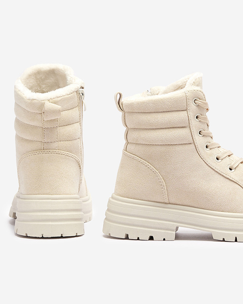 Черевики жіночі утеплені бежеві Tivica - Взуття