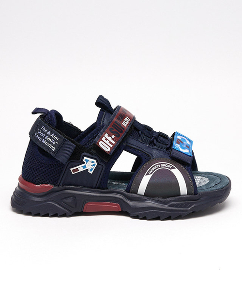 Дитячі босоніжки темно-синього кольору на липучках Wukapi - Взуття