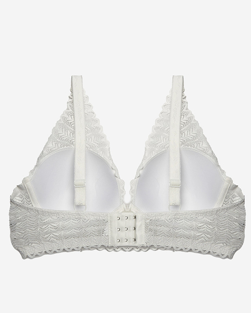 Кремовий мереживний бюстгальтер