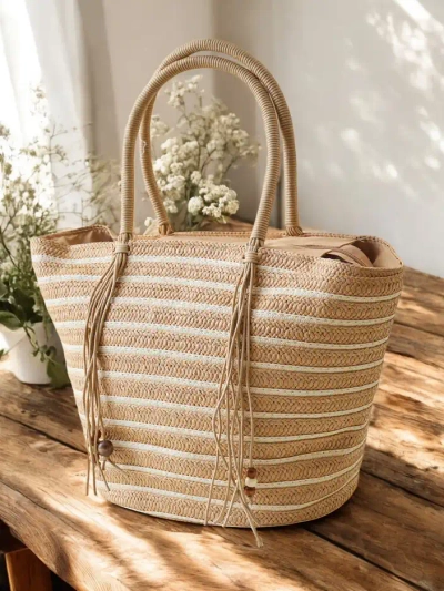 Royalfashion Велика солом'яна сумка для жінок