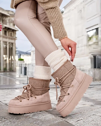 Royalfashion Жіночі снігоступи Filori на шнурівці
