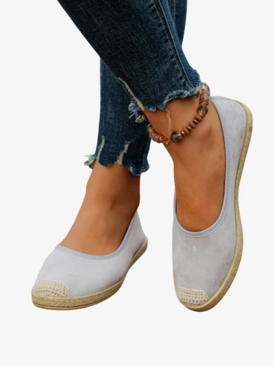 Royalfashion Dámské ekologické semišové espadrilky Aroles