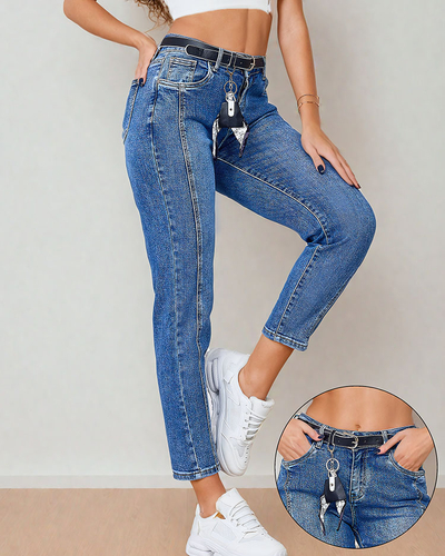 Royalfashion Dámské džínové kalhoty boyfriend
