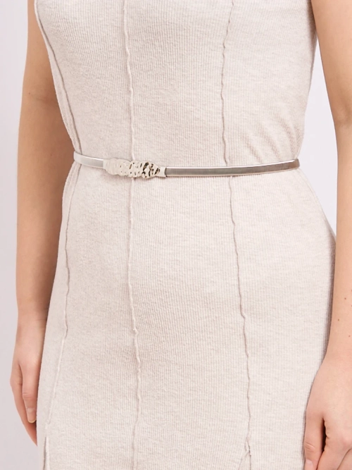 Жіночий срібний пасок з прикрасою Letitia – елегантність у металевому стилі