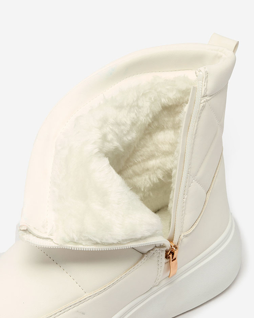 Royalfashion Білі жіночі черевики a'la снігоступи Kacecica