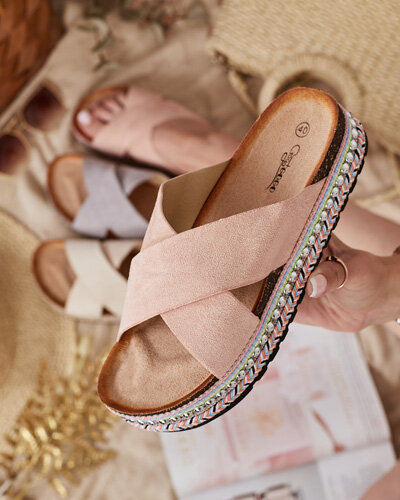 Royalfashion Dámské žabky na ploché podrážce Tomlla