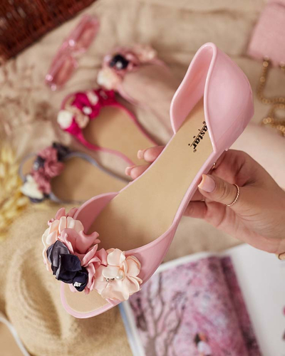 Royalfashion Гумові балетки з квіткою Koddies