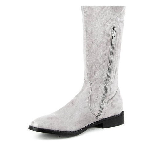 Сірі черевики з еко-замші Taramina - Взуття 1