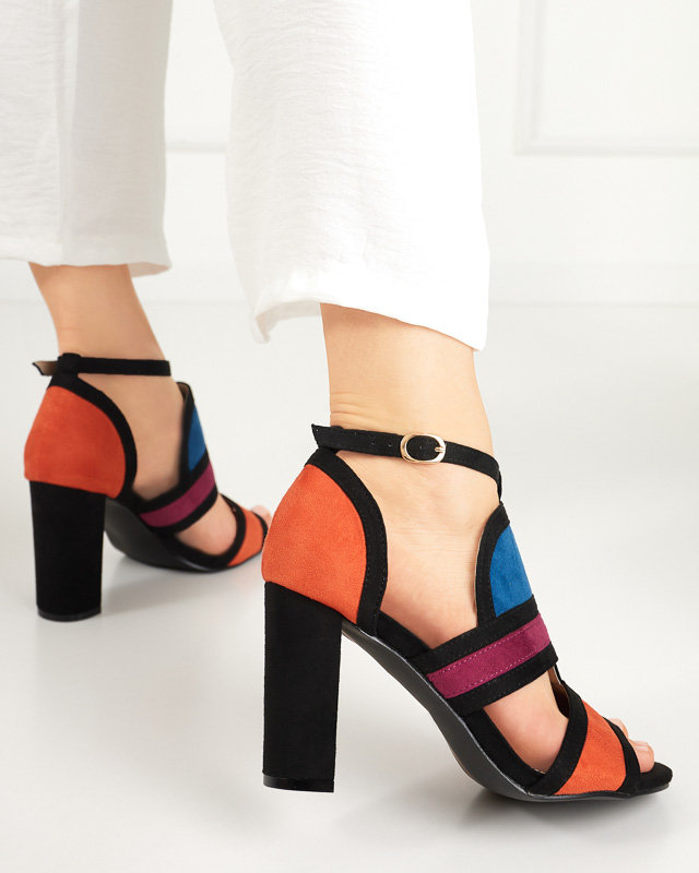 OUTLET Barevné dámské sandály na sloupku Buskiri-Footwear