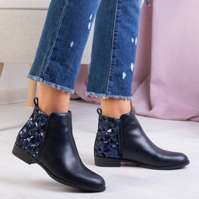 Сині черевики з блискітками Pajetka - Взуття