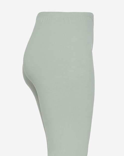 Жіночі зелені легінси 3/4 PLUS SIZE - Одяг