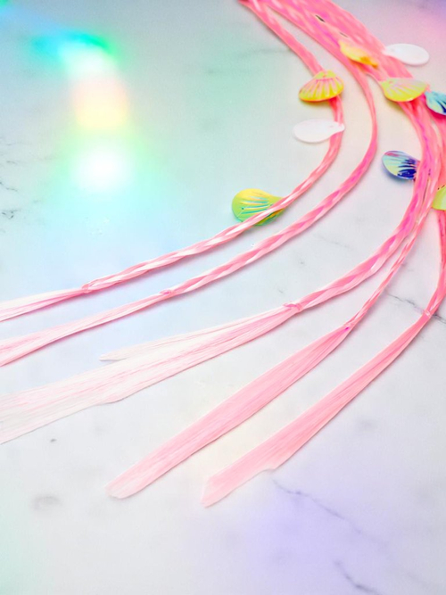 Royalfashion Коси-накладки з мушлями на еластичній стрічці