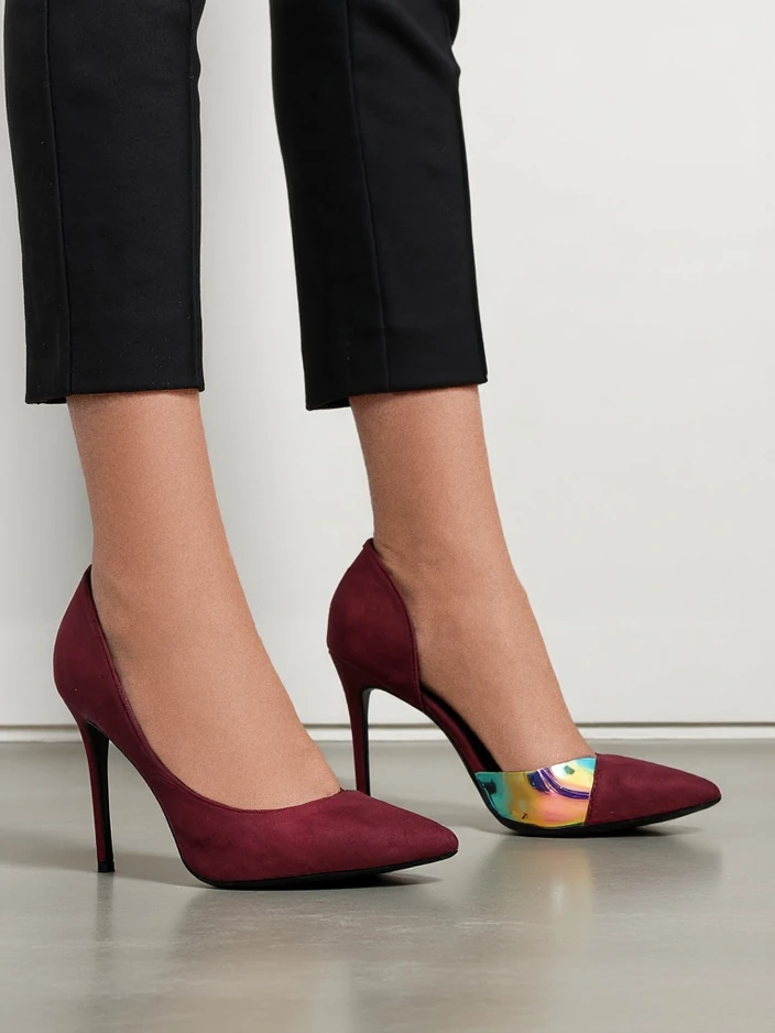 Royalfashion Dámské lodičky s mašlí a holografickým prvkem Dremtru