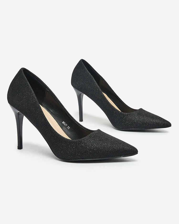 Royalfashion Dámské jehlové lodičky Suvimmad s třpytkami