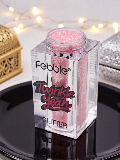 Třpytky Twinkle Yeah Světle růžové třpytky na obličej a tělo