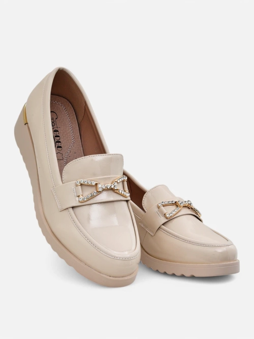 Royalfashion Жіночі мокасини на низькому підборі Leffo