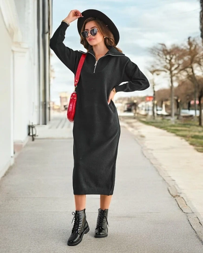 Dlouhý svetr šatů Royalfashion pro ženy