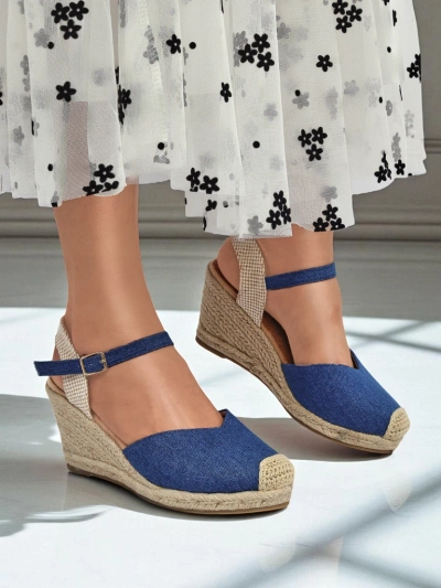 Royalfashion Dámské sandály na klínku Solara Espadrilky