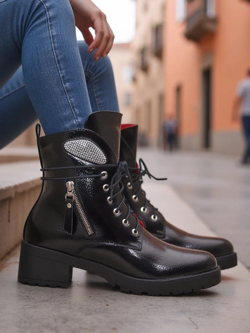 Royalfashion Жіночі черевики на щиколотці робочі черевики Volio