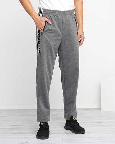 Pánské šedé tepláky - Oblečení