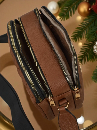 Prošívaná Malá dámská kabelka z eko kůže Corinne