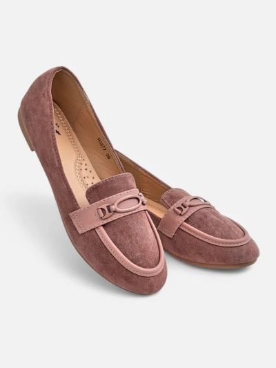 Royalfashion Dámské mokasíny z eco veluru Zammei