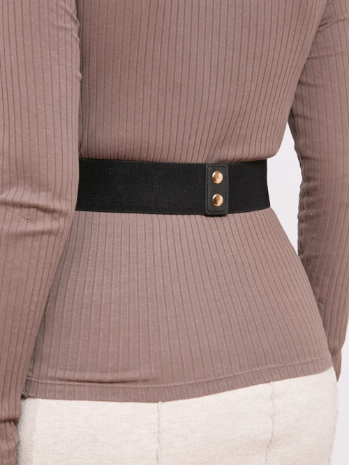 Широкий жіночий ремінь для штанів з гумкою