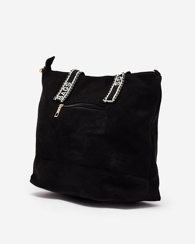 Royalfashion Černá dámská kabelka z ekokůže