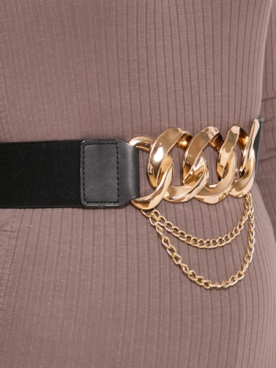 Широкий жіночий ремінь для штанів з гумкою