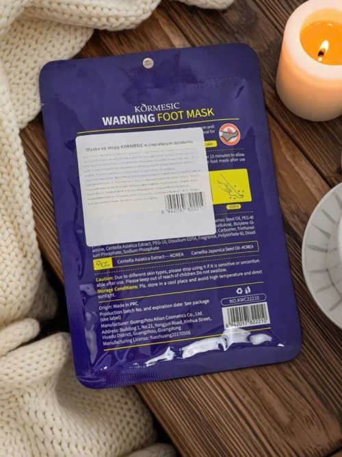 Aurelia Warming Foot Mask Kormesic з Centella і Camellia – регенеруюча маска