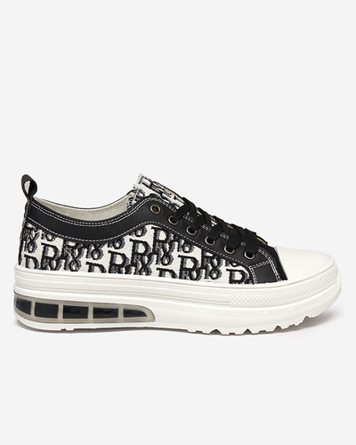 Sneakers Livia v černo-bílé barvě s platformou