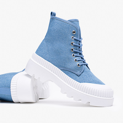 Блакитні жіночі черевики Roulle