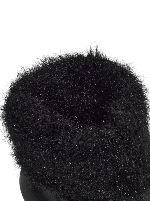 Ботильйони жіночі еко шкіряні на підборах-стовпчику з трикотажем Tirave